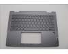 Lenovo 5CB1P74328 C-Cover with keyboard, Italian, Luna Grey, FingerPrint, UK