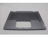 Lenovo 5CB1P74332 C-Cover with keyboard,Portuguese,Luan Grey,FingerPrint
