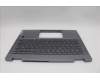 Lenovo 5CB1P74338 C-Cover with keyboard,French,Luan Grey,FingerPrint