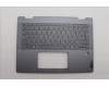 Lenovo 5CB1P74349 C-Cover with keyboard, Slovenian, Luna Grey, FingerPrint, UK