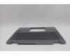 Lenovo 5CB1P74351 C-Cover with keyboard, US English Euro, Luna Grey, FingerPrint, US