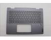 Lenovo 5CB1P74353 C-Cover with keyboard, Bulgarian, Luna Grey, FingerPrint, UK