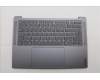 Lenovo 5CB1P74748 C-Cover with keyboard, Belgian, Luna Grey, Puresight Logo, UK