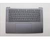 Lenovo 5CB1P74759 C-Cover with keyboard, Hebrew, Luna Grey, Puresight Logo, US