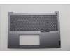 Lenovo 5CB1P85714 C-Cover with keyboard, Russian, Luna Grey, FingerPrint, US