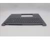 Lenovo 5CB1P85716 C-Cover with keyboard, Spanish LA, Luna Grey, FingerPrint, UK