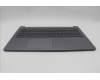 Lenovo 5CB1Q43261 C-Cover with keyboard, Belgian, Luna Grey, Backlight, UK