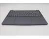 Lenovo 5CB1Q62704 C-Cover with keyboard, Czech Slovakian, Luna Grey, Backlight, UK