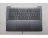 Lenovo 5CB1Q62747 C-Cover with keyboard, Ukraine, Luna Grey, Backlight, US
