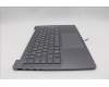 Lenovo 5CB1Q64064 C-Cover with keyboard, German, Luna Grey, Backlight, UK