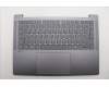 Lenovo 5CB1Q64069 C-Cover with keyboard, Italian, Luna Grey, Backlight, UK