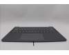 Lenovo 5CB1Q64076 C-Cover with keyboard, Slovenian, Luna Grey, Backlight, UK