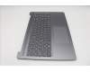Lenovo 5CB1R07765 C-Cover with keyboard, US English Euro, Luna Grey, Non-Backlight, 3CELL, US