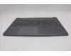 Lenovo 5CB1R07940 C-Cover with keyboard, German, Luna Grey, Non-Backlight, 4CELL, UK