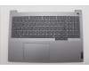 Lenovo 5CB1R08852 C-Cover with keyboard, Belgian, Arctic Grey, Backlight, H-series, UK
