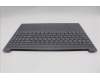 Lenovo 5CB1R08998 C-Cover with keyboard, Greek, Luna Grey, Backlight, US