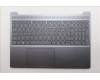 Lenovo 5CB1R09002 C-Cover with keyboard, Italian, Luna Grey, Backlight, UK