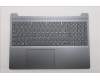 Lenovo 5CB1R09011 C-Cover with keyboard, Switzerland, Luna Grey, Backlight, UK