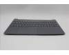 Lenovo 5CB1R22372 C-Cover with keyboard, German, Luna Grey, Non-Backlight, UK