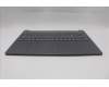 Lenovo 5CB1R22510 C-Cover with keyboard, Czech Slovakian, Luna Grey, Backlight, UK