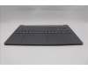 Lenovo 5CB1R22513 C-Cover with keyboard, English, Luna Grey, Backlight, US