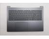 Lenovo 5CB1R26659 C-Cover with keyboard, Ukraine, Luna Grey, Non-Backlight, US