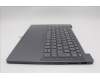 Lenovo 5CB1R26694 C-Cover with keyboard, Czech Slovakian, Luna Grey, Backlight, UK