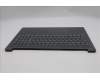 Lenovo 5CB1R27607 C-Cover with keyboard, Belgian, Luna Grey, Backlight, UK