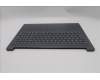 Lenovo 5CB1R27612 C-Cover with keyboard, US English Euro, Luna Grey, Backlight, US
