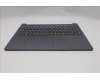 Lenovo 5CB1R27685 C-Cover with keyboard, Nordic, Luna Grey, Non-Backlight, UK
