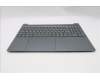 Lenovo 5CB1R27811 C-Cover with keyboard, Arabic, Luna Grey, Backlight, US