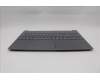Lenovo 5CB1R27829 C-Cover with keyboard, Nordic, Luna Grey, Backlight, UK