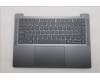 Lenovo 5CB1R29685 C-Cover with keyboard, Belgian, Luna Grey, Backlight, UK