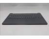 Lenovo 5CB1R30418 C-Cover with keyboard, Hungarian, Luna Grey, Backlight, UK