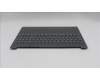 Lenovo 5CB1R33466 C-Cover with keyboard, UK English, Luna Grey, Backlight, UK