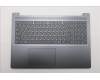 Lenovo 5CB1R35621 C-Cover with keyboard, French, Luna Grey, Backlight, US