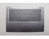 Lenovo 5CB1R61070 C-Cover with keyboard, Nordic, Arctic Grey, Backlight, Non-FingerPrint, UK