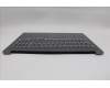 Lenovo 5CB1R61137 C-Cover with keyboard, German, Luna Grey, UMA