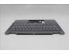 Lenovo 5CB1R61229 C-Cover with keyboard, German, Luna Grey, FingerPrint, Puresight Logo