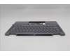 Lenovo 5CB1R61231 C-Cover with keyboard, Norwegian, Luna Grey, FingerPrint, Puresight Logo