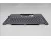 Lenovo 5CB1R61232 C-Cover with keyboard, Portuguese, Luna Grey, FingerPrint, Puresight Logo, UK