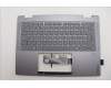 Lenovo 5CB1R61240 C-Cover with keyboard, UK English, Luna Grey, FingerPrint, Puresight Logo