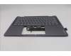 Lenovo 5CB1R61246 C-Cover with keyboard, Belgian, Luna Grey, FingerPrint, Puresight Logo, UK