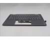 Lenovo 5CB1R61254 C-Cover with keyboard, Italian, Luna Grey, Non-FingerPrint, Puresight Logo, UK