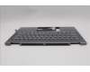 Lenovo 5CB1R61271 C-Cover with keyboard, US English Euro, Luna Grey, Non_FingerPrint, Puresight Logo