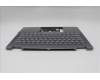 Lenovo 5CB1R61272 C-Cover with keyboard, English, Luna Grey, Non_FingerPrint, Puresight Logo