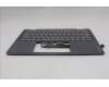 Lenovo 5CB1R61274 C-Cover with keyboard, Bulgarian, Luna Grey, Non-FingerPrint, Puresight Logo, UK