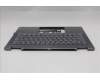 Lenovo 5CB1R61276 C-Cover with keyboard, Belgian, Luna Grey, Non-FingerPrint, Puresight Logo, UK