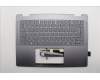 Lenovo 5CB1R61278 C-Cover with keyboard, French, Luna Grey, Non-FingerPrint, Puresight Logo, US