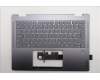 Lenovo 5CB1R61526 C-Cover with keyboard, Norwegian, Luna Grey, FingerPrint, Non-Puresight Logo, UK